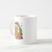 67 Six Seven Meme Funny Xmas Gingerbread Hand Sign Kaffeetasse (Vorderseite Links)