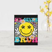 67 Six Seven Meme Gen Alpha Slang 6 7 Funny Boys G Karte (Gelbe Blume)