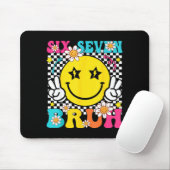 67 Six Seven Meme Gen Alpha Slang 6 7 Funny Boys G Mousepad (Mit Mouse)