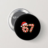 67 Six Seven Meme Gen Alpha Slang Lustiges Weihnac Button (Vorne & Hinten)