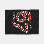 67 Six Seven Meme Heart Matching Couples Valentine Fleecedecke (Vorderseite (Horizontal))