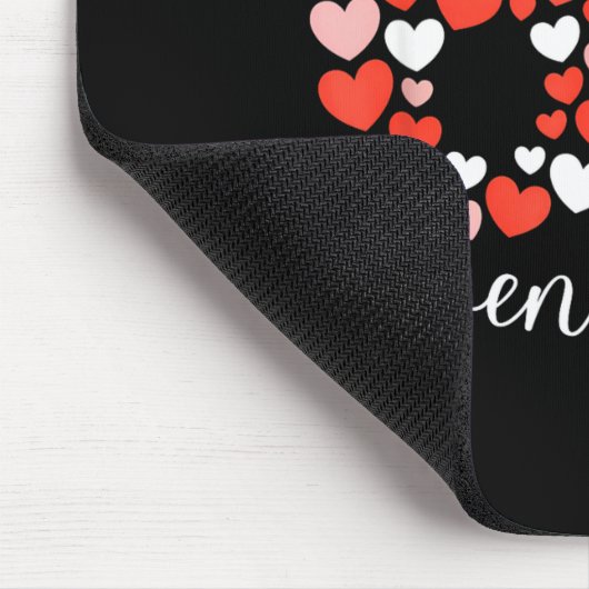 67 Six Seven Meme Heart Matching Couples Valentine Mousepad (Ecke)