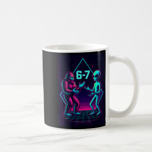 67 Six Seven Meme Lustig Bigfoot Alien Sasquatch U Kaffeetasse
