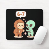 67 Six Seven Meme Lustig Bigfoot Alien Sasquatch U Mousepad (Mit Mouse)