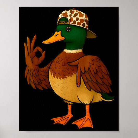 67 Six Seven Meme Mallard Duck Hunting Season Boy  Poster (Vorne)