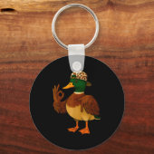 67 Six Seven Meme Mallard Duck Hunting Season Boy Schlüsselanhänger (Vorderseite)