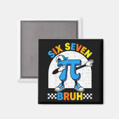 67 six seven meme math funny day math teacher men magnet (Vorderseite/Rückseite)