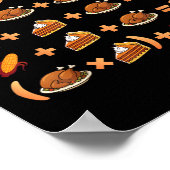 67 Six Seven Meme Mathe Thanksgiving Gleichung Log Poster (Ecke)