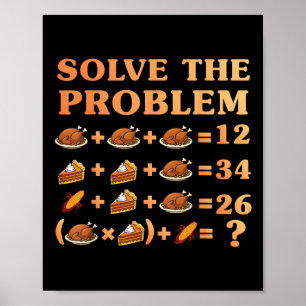 67 Six Seven Meme Mathe Thanksgiving Gleichung Log Poster
