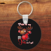 67 Six Seven Meme Moose This Is As Jolly As I Get Schlüsselanhänger (Vorderseite)