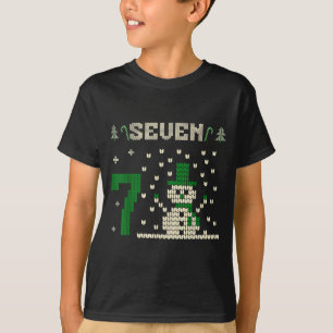 67 Six Seven Meme Schneemann Weihnachten Paar Pass T-Shirt