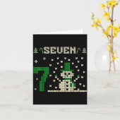 67 Six Seven Meme Snowman Christmas Couple Matchin Karte (Gelbe Blume)