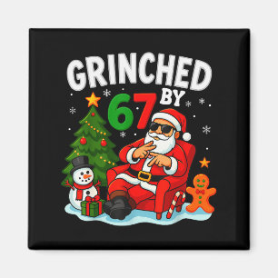 67 Six Seven Meme Weihnachten Grinched Von 6-7 Gen Magnet