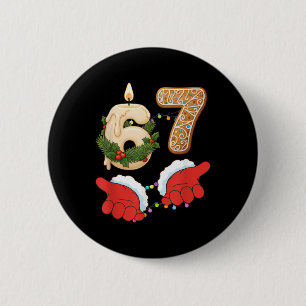 67 Six Seven Meme Weihnachtskerze Lebkuchen Gen Button