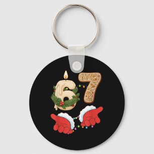 67 Six Seven Meme Weihnachtskerze Lebkuchen Gen Schlüsselanhänger