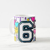 67 Six Seven Retro Y2K Aesthetic mug  Kaffeetasse (Vorderseite Links)
