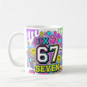 67 Six Seven Retro Y2K Ästhetik Tasse (Links)