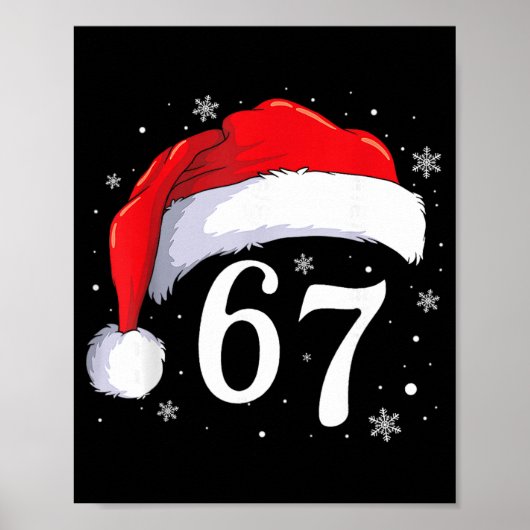 67 Six Seven Santa Lustiger Weihnachten 6 7 Meme M Poster (Vorne)