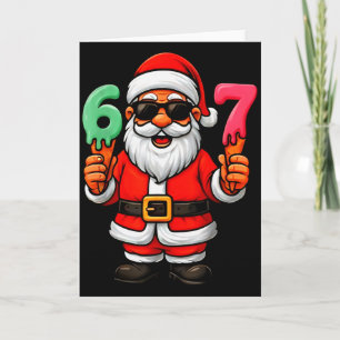 67 Six Seven Santa Meme Weihnachten Lustig Karte