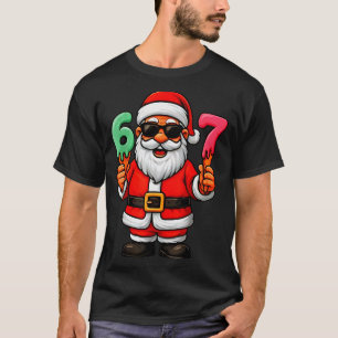 67 Six Seven Santa Meme Weihnachten Lustig  T-Shirt