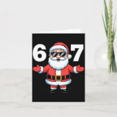 67 Six Seven Santa Xmas Christmas Karte (Vorderseite)