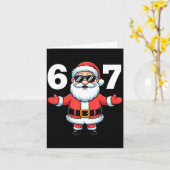 67 Six Seven Santa Xmas Christmas Karte (Gelbe Blume)