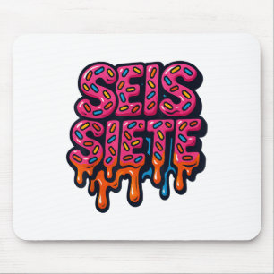 67 Six Seven Seis Seven Spanische Gehirnerweichung Mousepad