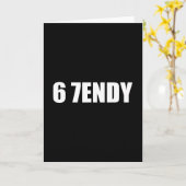 67 Six Seven Sendy 6 7endy Let's Get Sendy 67 Meme Karte (Gelbe Blume)