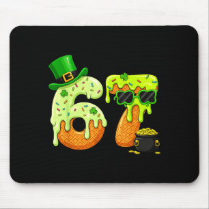 67 Six Seven Shamrock Lustiger St Patrick’s Tag Ju Mousepad