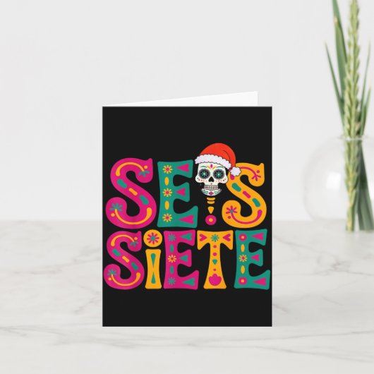 67 Six Seven Spanieacher Bilingual Seis Siete Chri Karte (Vorderseite)