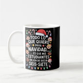 67 Six Seven Spanieacher Christmas Seis Siete Brai Kaffeetasse (Links)