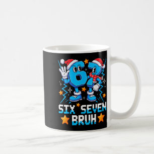 67 Six Seven Weihnachten Bruh Lustig Italienisch B Kaffeetasse