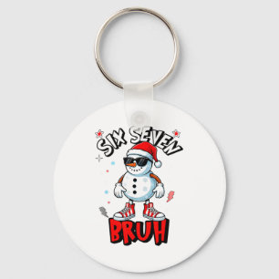 67 Six Seven Weihnachten Bruh Schneemann Lustig Ki Schlüsselanhänger