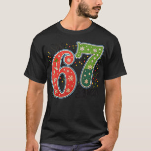 67 Six Seven Weihnachten Lustiges Meme 67 Paare Ch T-Shirt