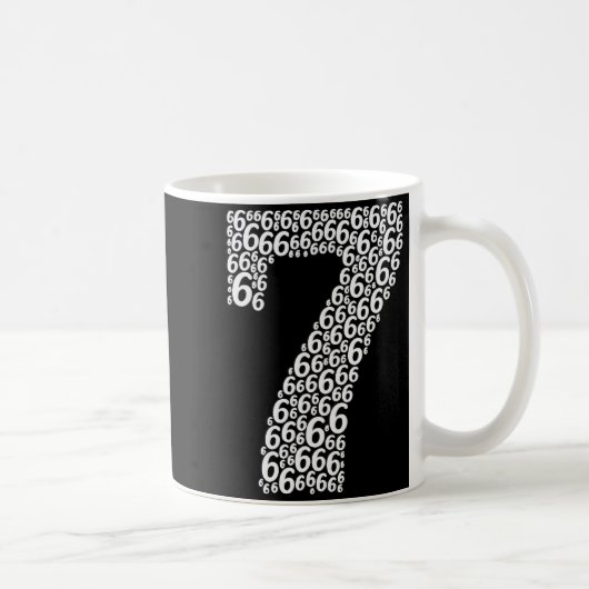 67 Sixty Seven Halloween Costume Design Funny 6 7 Kaffeetasse (Rechts)