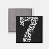 67 Sixty Seven Halloween Costume Design Funny 6 7 Magnet (Vorderseite/Rückseite)