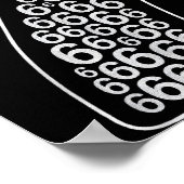 67 Sixty Seven Halloween Costume Design Funny 6 7  Poster (Ecke)