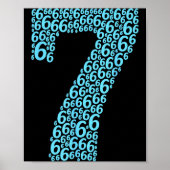 67 Sixty Seven Halloween Costume Design Funny 6 7 Poster (Vorne)