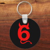 67 Sixty Seven Halloween Costume Devil Funny 6 7 M Schlüsselanhänger (Vorderseite)