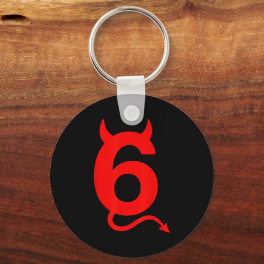 67 Sixty Seven Halloween Costume Devil Funny 6 7 M Schlüsselanhänger (Vorderseite)
