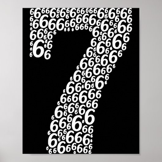 67 Sixty Seven Halloween Costume Funny Meme  Poster (Vorne)
