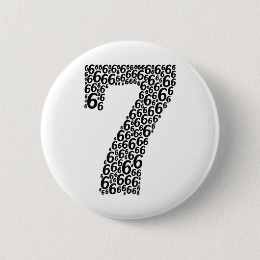 67 Sixty Seven Halloween-Kostüm-Design Lustig 6 7  Button (Vorderseite)