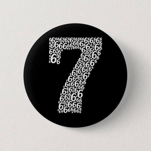 67 Sixty Seven Halloween-Kostüm-Design Lustig 6 7 Button (Vorderseite)
