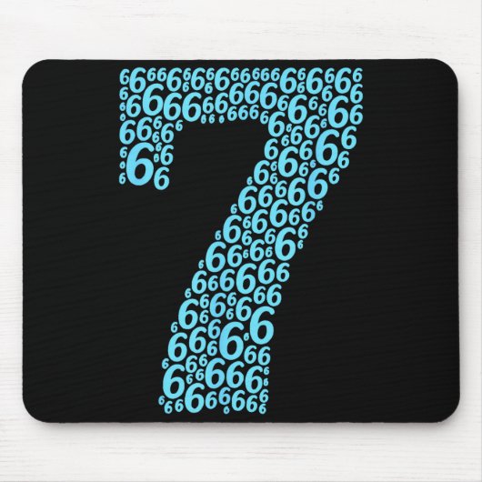 67 Sixty Seven Halloween-Kostüm-Design Lustig 6 7 Mousepad (Vorne)