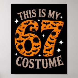 67 Sixty Seven Halloween-Kostüm Lustig 6 7 Meme De Poster