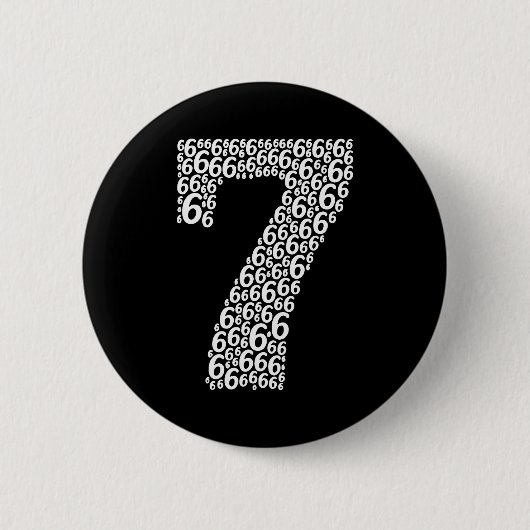 67 Sixty Seven Halloween-Kostüm Lustiges Meme Button (Vorderseite)