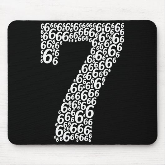 67 Sixty Seven Halloween-Kostüm Lustiges Meme Mousepad (Vorne)