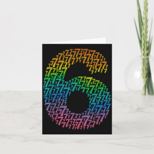 67 Sixty Seven Halloween-Kostüm Regenbogen Lustig Karte