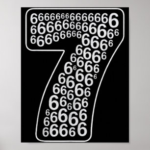 67 Sixty Seven Halloween-Kostümdesign Lustig 6 7  Poster