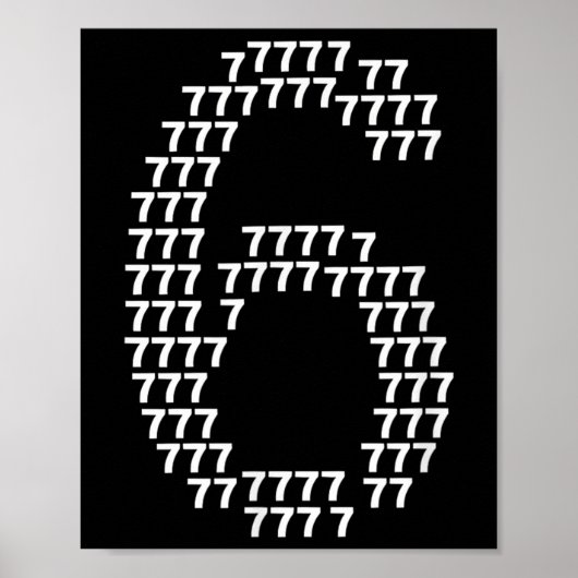 67 Sixty Seven Lustiger 6 7 Meme Halloween Kostüm Poster (Vorne)